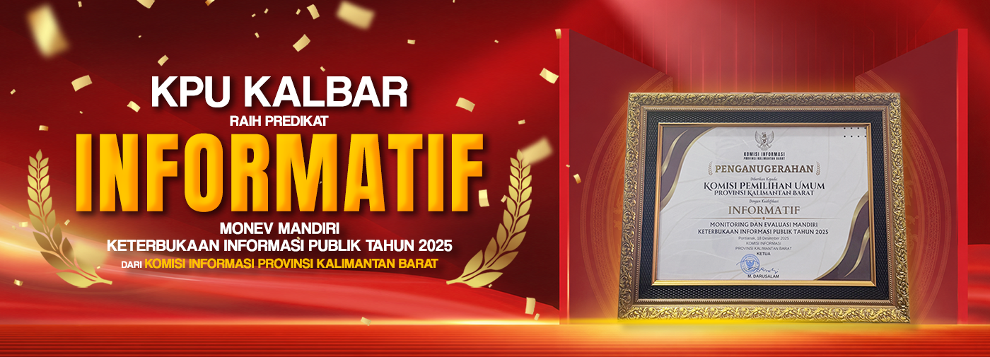 KPU Kalbar Raih Predikat Informatif